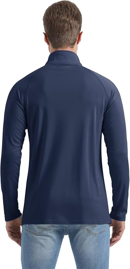 Boladeci Men's UPF 50+ Sun Shirts 1/4 Zip Long Sleeve SPF UV Protection - Image 7