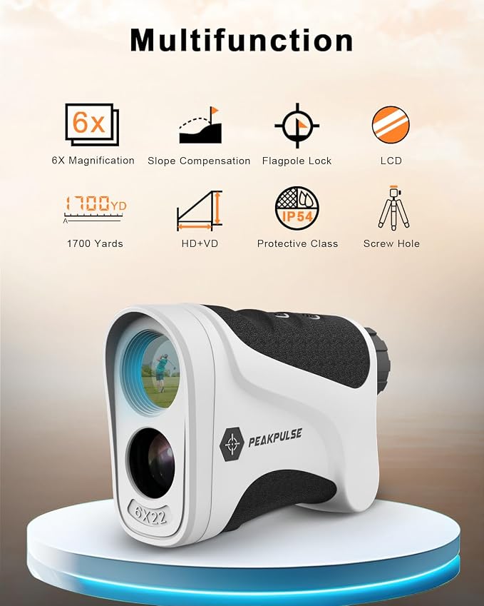 Golf Rangefinder 650/1200/1700 Yards Range Finder Golfing 6X Magnification 0.5 - Image 2