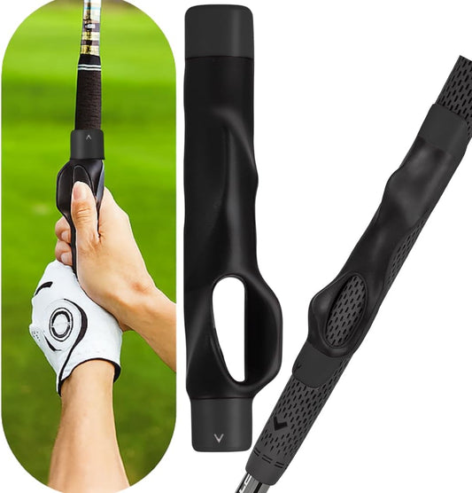 Golf Grip Trainer, Golf Training Aid, Grip Trainer To Help Train Correct Hand Position, Attachment for Improved Hand Positioning on Clubs, Enhance Grip Strength, Precision, and Swing Technique
