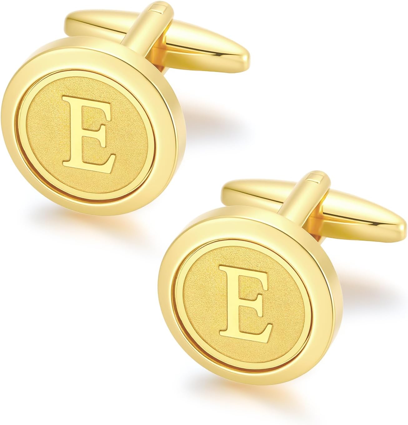 GWD Initial Cufflinks for Men Classic Cuff links Mens Letter Shirts CuffLinks Wedding Gift