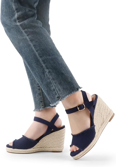 JOY IN LOVE Platform Wedge Sandals - Image 4