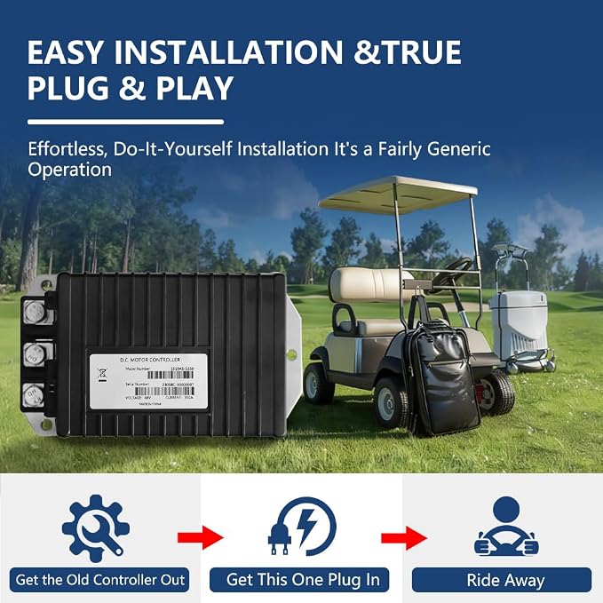 1510AS-5350 Golf Cart Controller, 48V 350A Golf Cart Speed Controller Compatible - Image 3