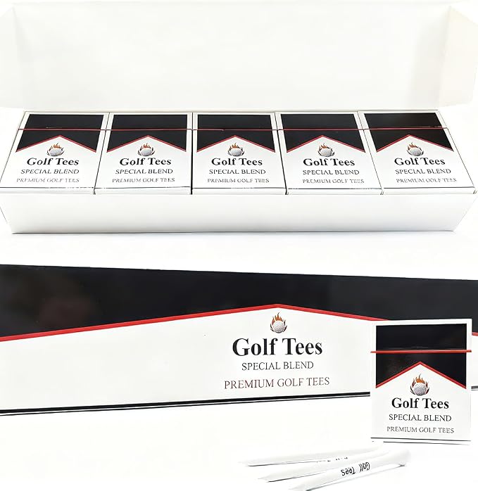Premium Bamboo Golf Tee 83mm Tees | Golf Gifts by Unknown