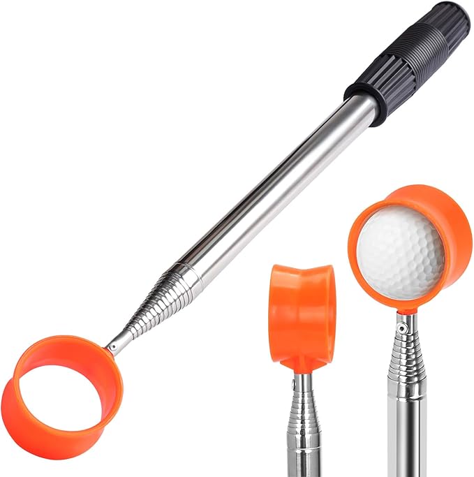 Golf Ball Retriever Telescopic, 12Ft Aluminum Alloy Golf Ball Retriever by Unknown