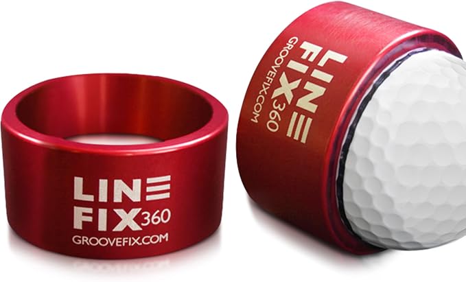 LineFix360 Golf Ball Alignment Marker – Precision 360° Line Tool by GrooveFix
