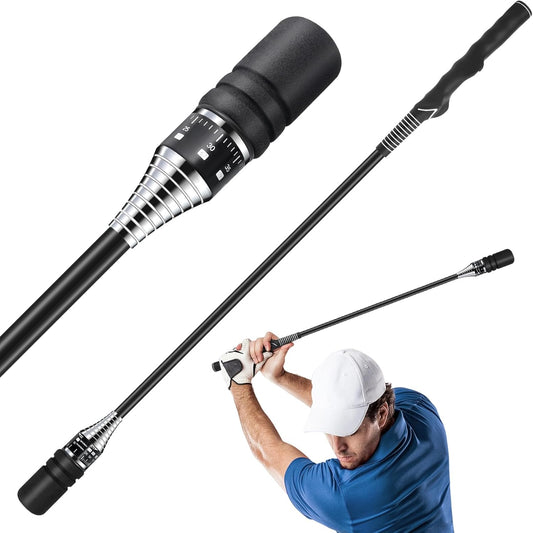 Adjustable Golf Swing Trainer – Right-Handed Golf Grip Trainer & Training Aid for Increasing Swing Speed, Distance & Strength