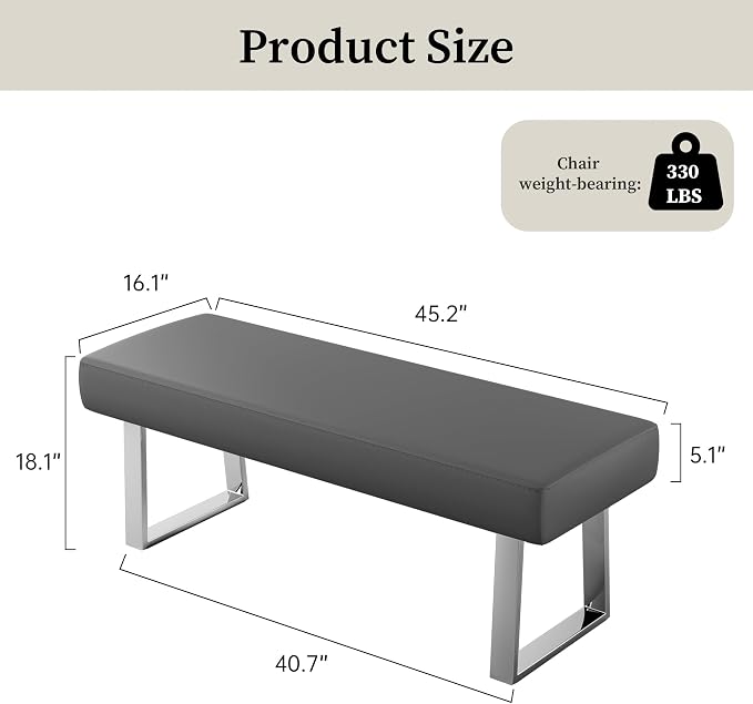 JIEXI Bedroom Bench Bed end upholstered Bench Indoor Corner Small Bench - Image 2
