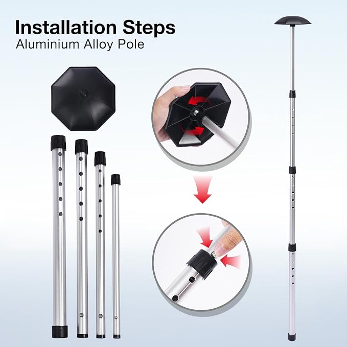 Gofly Golf Travel Bag Support System, Club Protective Pad and Aluminium Alloy - Image 2