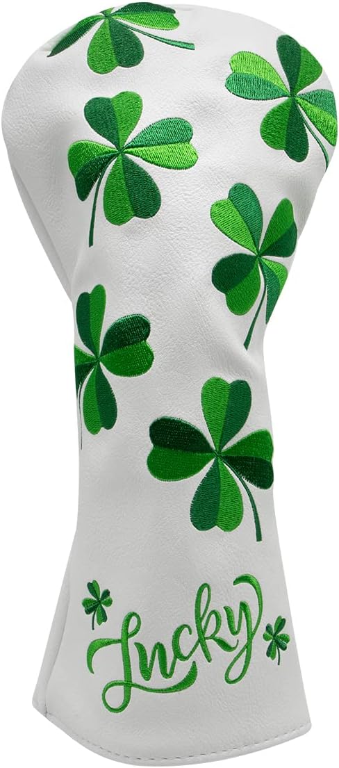 Golf Headcovers Live Lucky Golf Driver Covers Advanced Embroidery Fairway Wood by ALIENNANAGolf