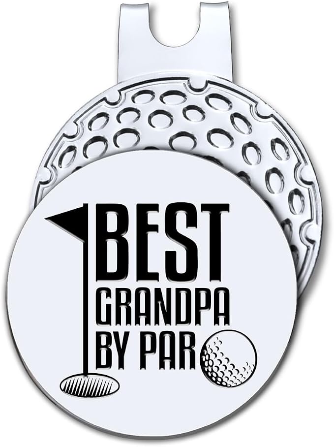 Hafhue Best Grandpa by Par Golf Ball Marker by Hafhue