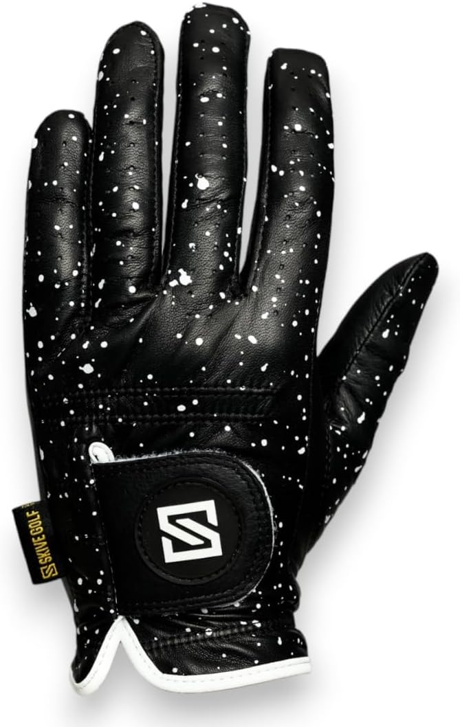 Premium Golf Glove | 100% AAA Cabretta Leather | Cool Golf Gloves Men | Serious by SKIVEGolf
