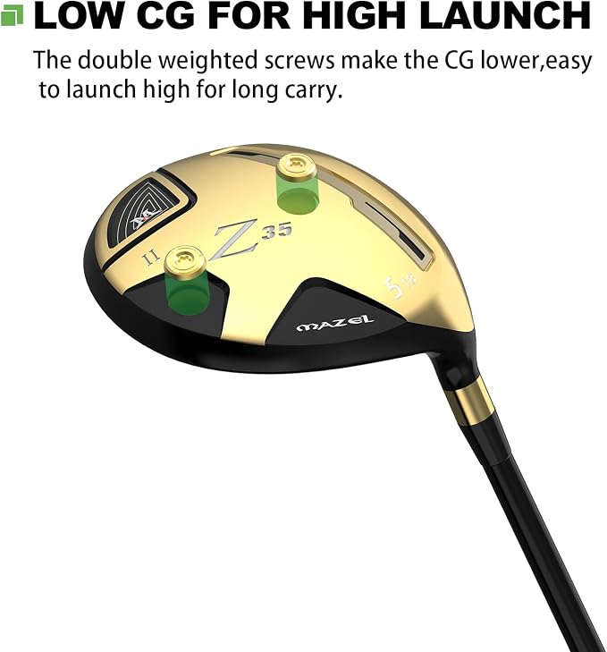 MAZEL Z35 Mens Golf Fairway Woods 3/5, Right Handed - Image 3