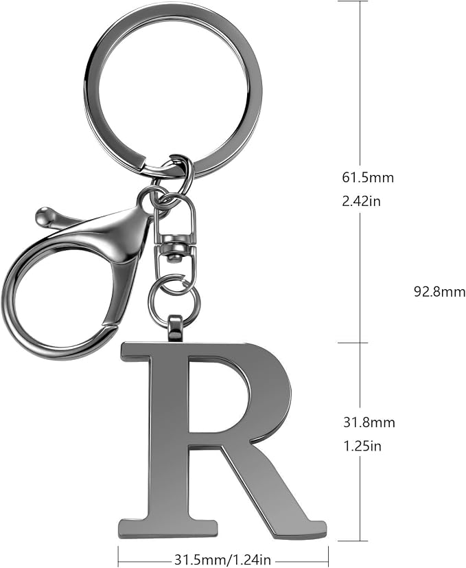LAXPICOL Gold Letter A-Z Keychain - Image 5