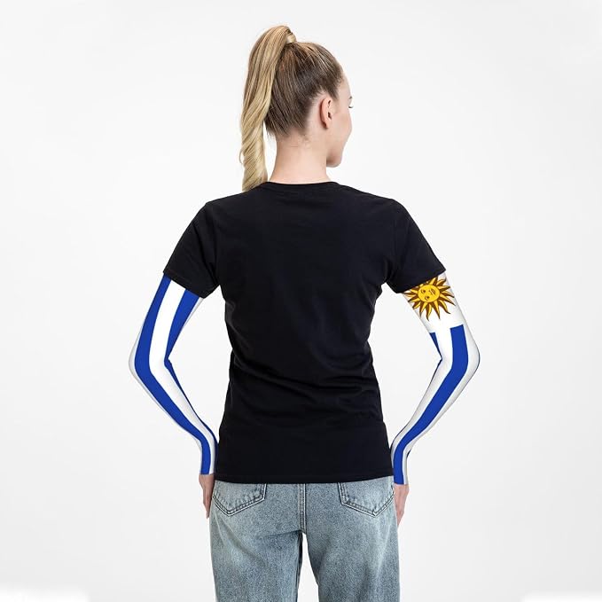 Cute Flag Arm Sleeves Cooling Sun Protection Sports Flag Sleeves - Image 7
