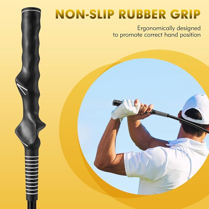 GYMAX Golf Swing Trainer, Warm-Up Stick - Image 3