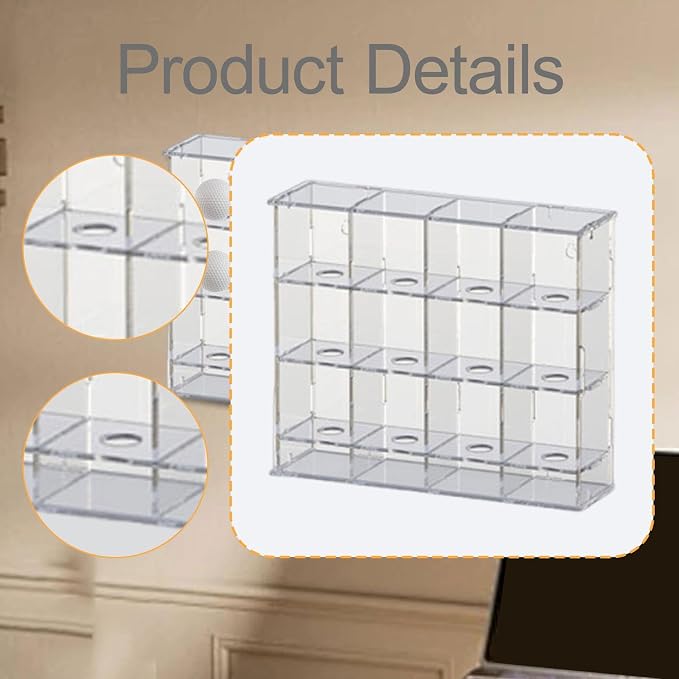 Acrylic Golf Ball Display Rack Storage Holder Case Collection Practical Gift - Image 2
