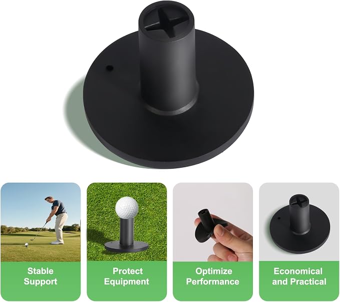 Rubber Golf Tees for Mats Adjustable Height Golf Simulator Tees, Indoor Outdoor - Image 4