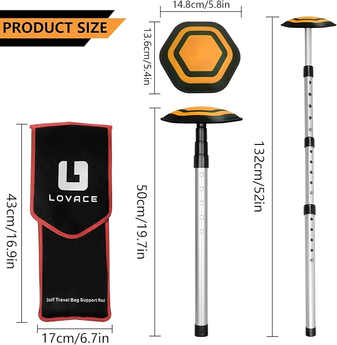 Golf Travel Bag Support System, Golf Club Travel Protection Kit - Image 3