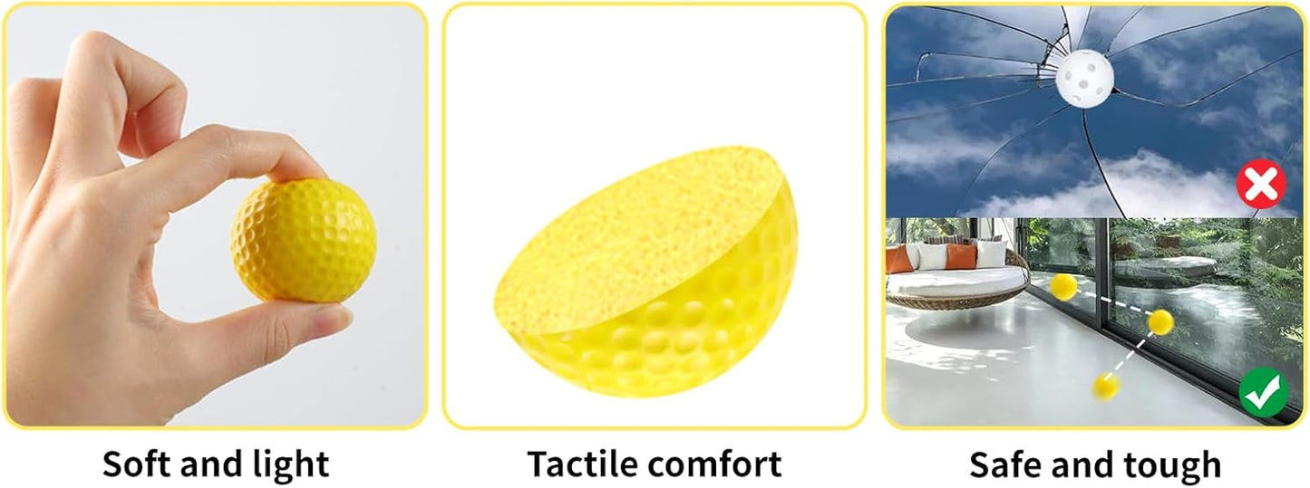 Guirnd 20 Pack Practice Golf Balls, 41mm Foam Golf Balls, Realistic Feel and Long Lasting Limited Fligh Practice Golf Balls for Backyard, Foam Golf Practice Balls for Indoors or Outdoors