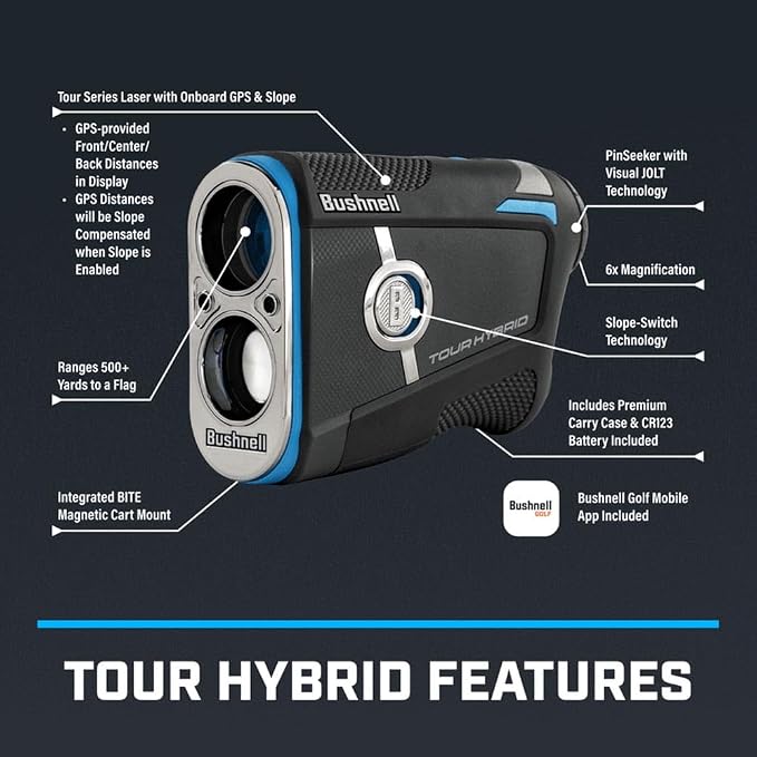 Bushnell Golf Tour Hybrid GPS Laser Rangefinder - Image 3
