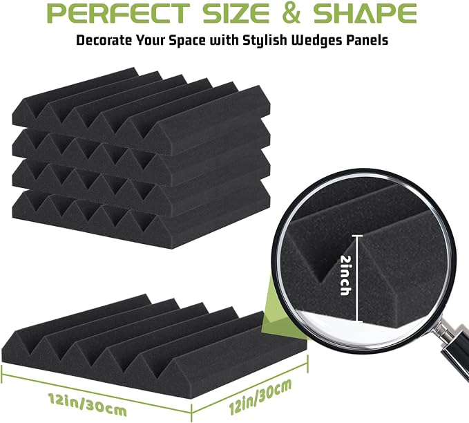56 Pack Acoustic Foam Panels - Image 2