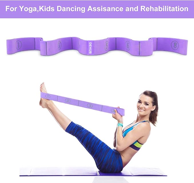 Stretch Strap, Elastic Yoga Stretching Strap, Dance & Gymnastics Exercise and - Image 4