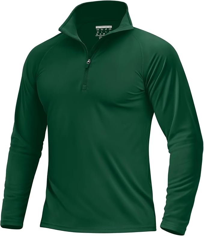 Boladeci Men's UPF 50+ Sun Shirts 1/4 Zip Long Sleeve SPF UV Protection by Boladeci