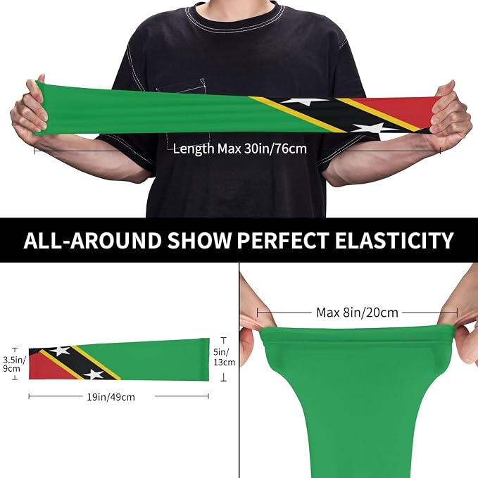 Cute Flag Arm Sleeves Cooling Sun Protection Sports Flag Sleeves - Image 4