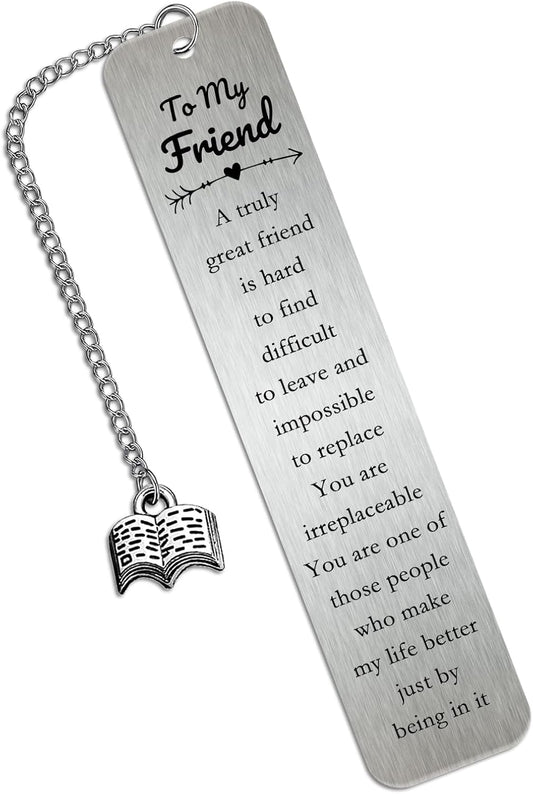 Best Friend Bookmarks Gifts for Women, Unique Birthday Bookmark for Female Friends, Cute Sentimental Friendship Christmas Gifts, Graduation Bookmarkers, Thoughtful Gift Ideas for Her