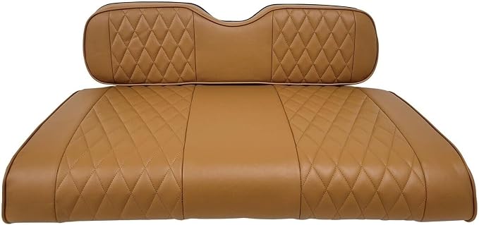 Huskey Parts Company 4PCS Brown Golf Cart Seat Covers Diamond Stitching by HuskeyPartsCompany