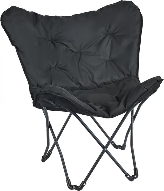 SunnyFeel Oversized XL Padded Camping Chair, Outdoor Butterfly Chair, Large by SunnyFeelCamping
