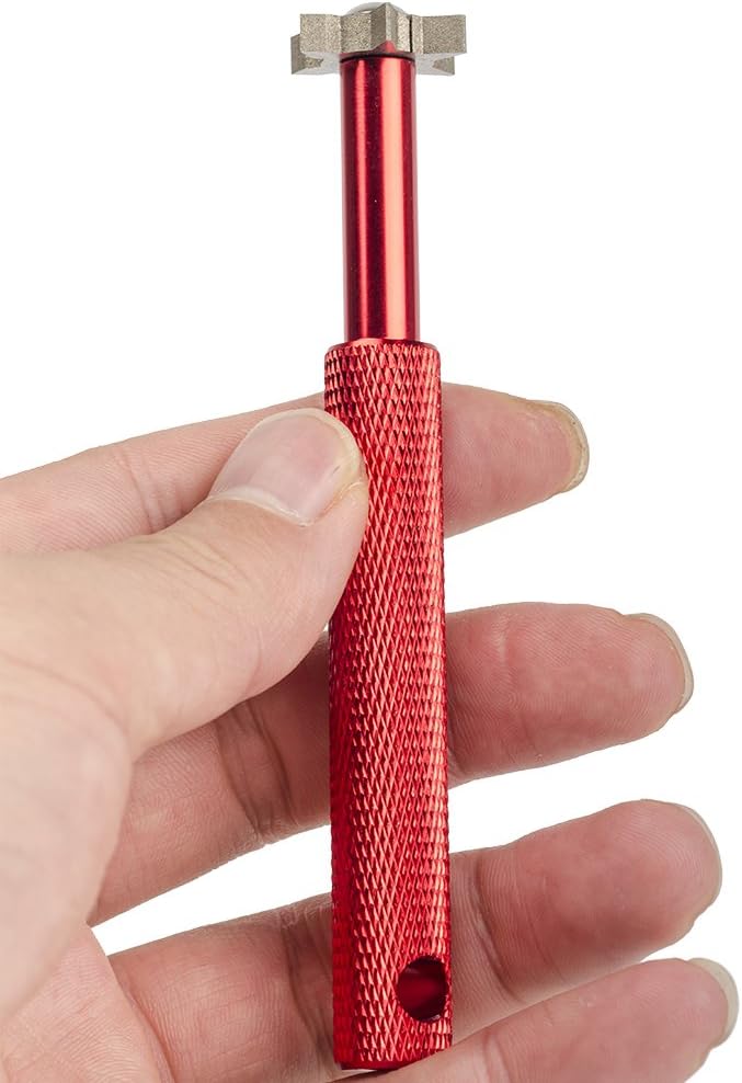 HIFROM Groove Sharpener with 6 Heads - Golf Club Groove Sharpener Re-Grooving Tool and Cleaner for All Irons Pitching Sand Lob Gap and Approach Wedges and Utility Clubs ¡­