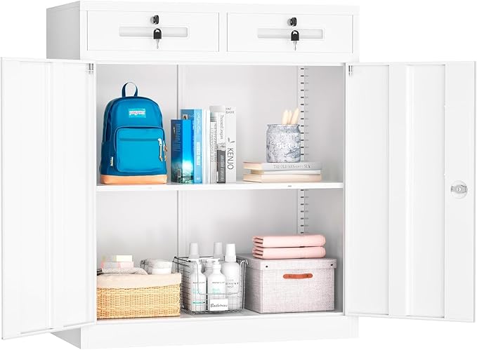 INTERGREAT Metal Garage Storage Cabinet, Small Steel Cabinet by INTERGREAT