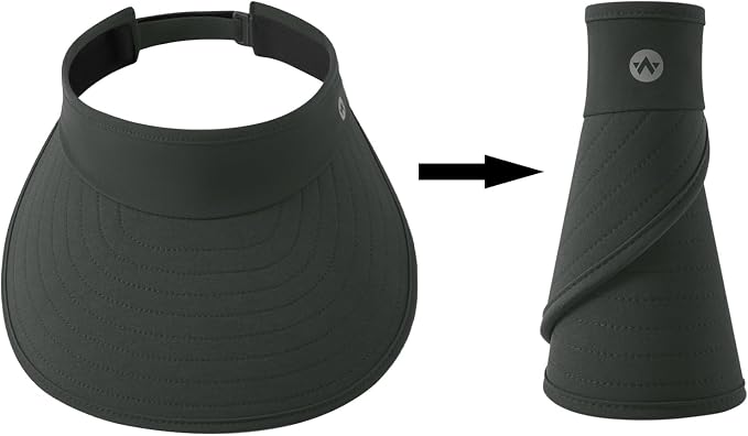WANDER Sun Visor Hats for Women Wide Brim UV Protection Adjustable Large Golf - Image 4