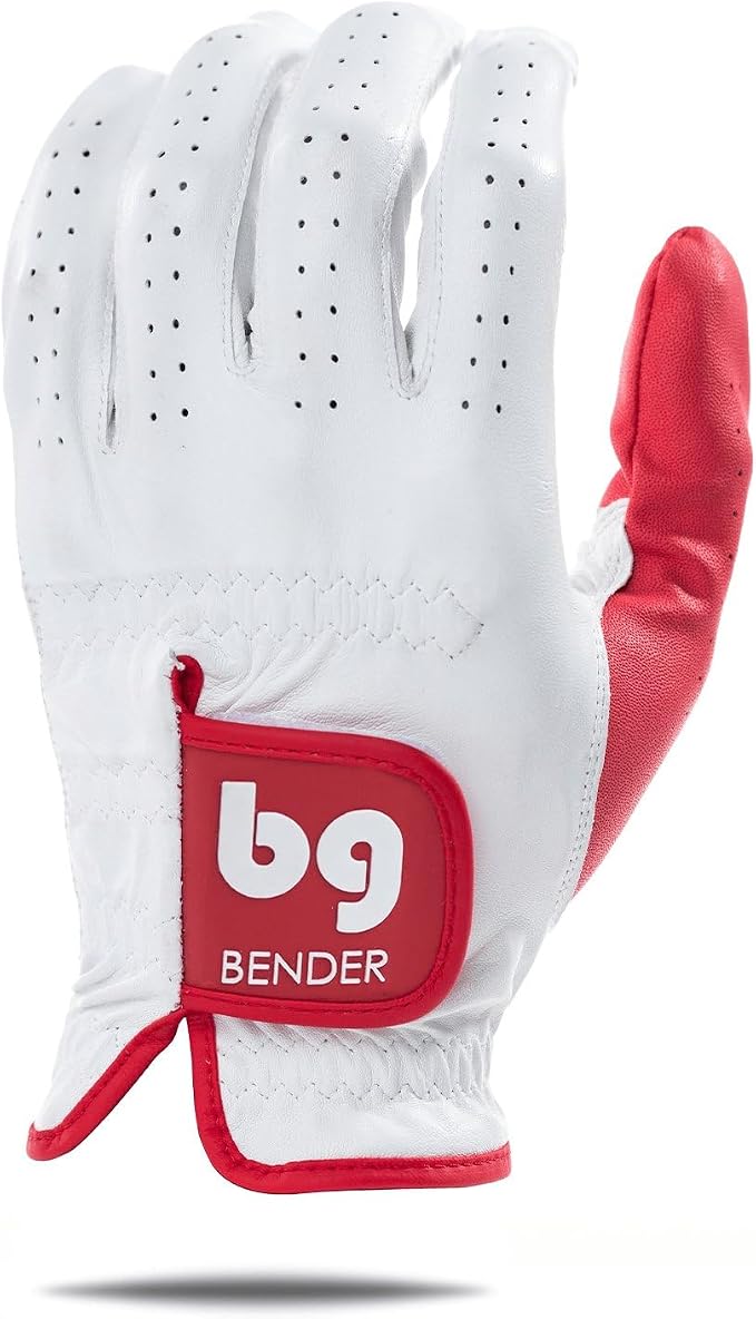 BG Bender - Mens Golf Glove, Durable Leather Golf Gloves, Unique Golf Gloves by BenderGloves