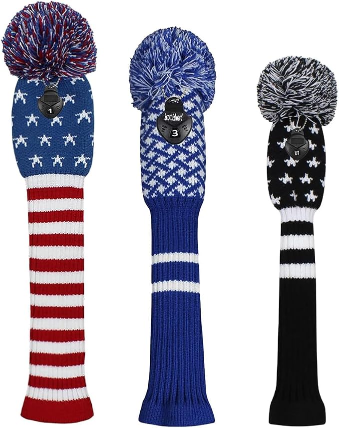 Scott Edward Knit Golf Head Covers - Image 2