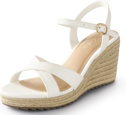 Ankis Wedge Sandals for Women, Espadrille Womens Wedge Sandals Comfortable Open by Ankis