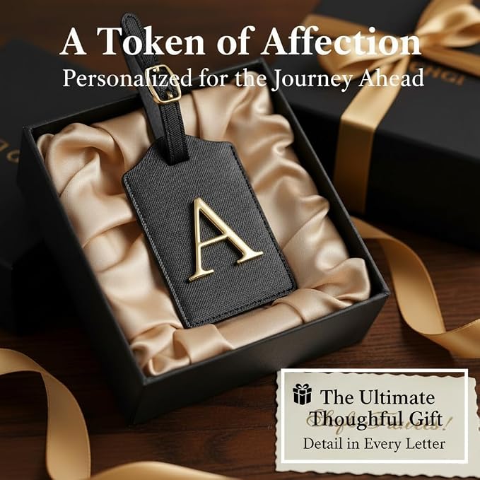 Personalized Initial Letter Luggage Tag - Image 5