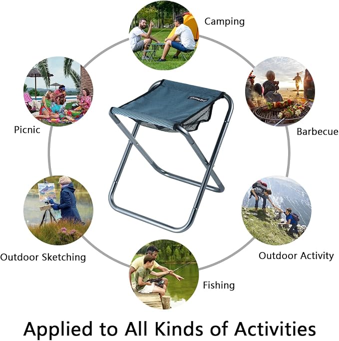 AOUTACC Ultralight Portable Folding Camping Stool - Image 6