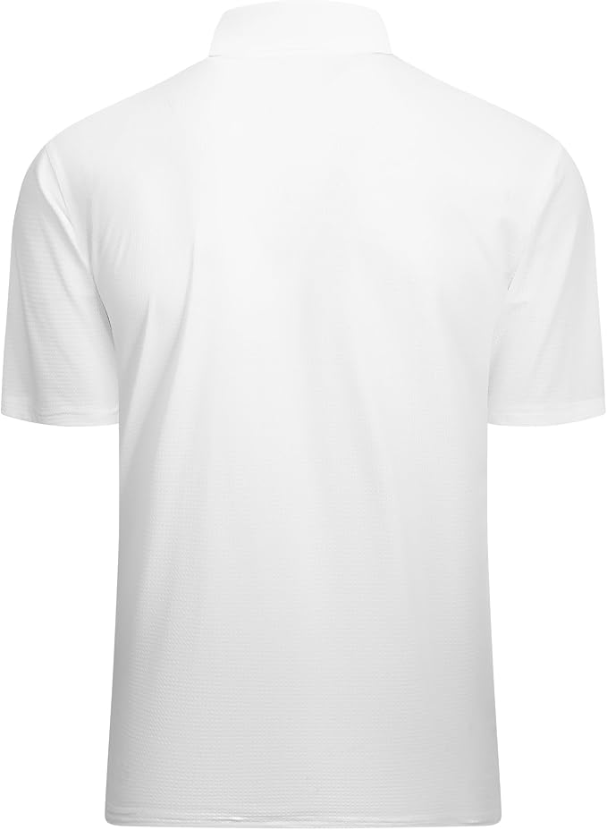 Alex Vando Mens Golf Shirt Moisture Wicking Quick-Dry Short Sleeve Casual Polo - Image 2
