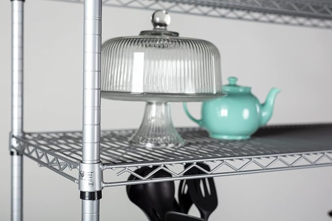 Omega Shelving Storage | 2 Tier Starter Shelving Unit 14" Deep x 72" Wide x 14" - Image 4