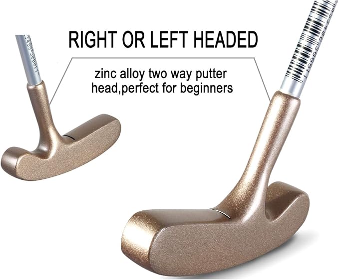 Two Way Junior Golf Putter Stainless Steel Kids Putter Both Left and Right - Image 2
