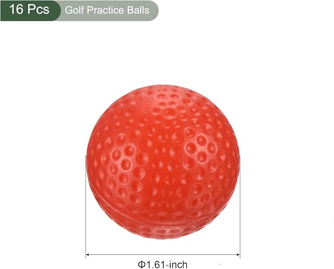 YOKIVE 16 Pcs Golf Practice Balls, Sports Plastic Hollow Flight Train - Image 2