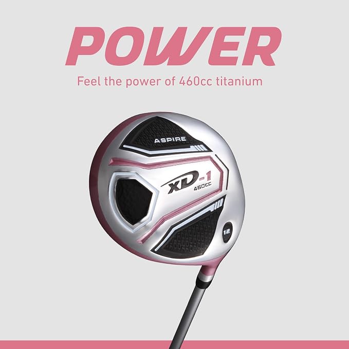 Aspire XD1 Womens Golf Clubs Full Set, Includes Driver, 6-PW Irons, Stand Bag - Image 4