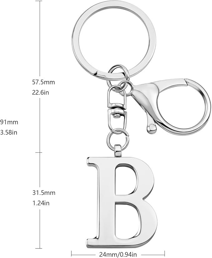 LAXPICOL Gold Letter A-Z Keychain - Image 3