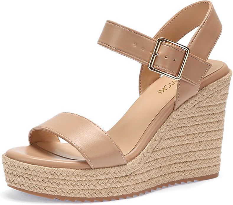 VICKI·VICKI Wedges for Women Platform Sandals Wedge Heels for Sandals - Image 7