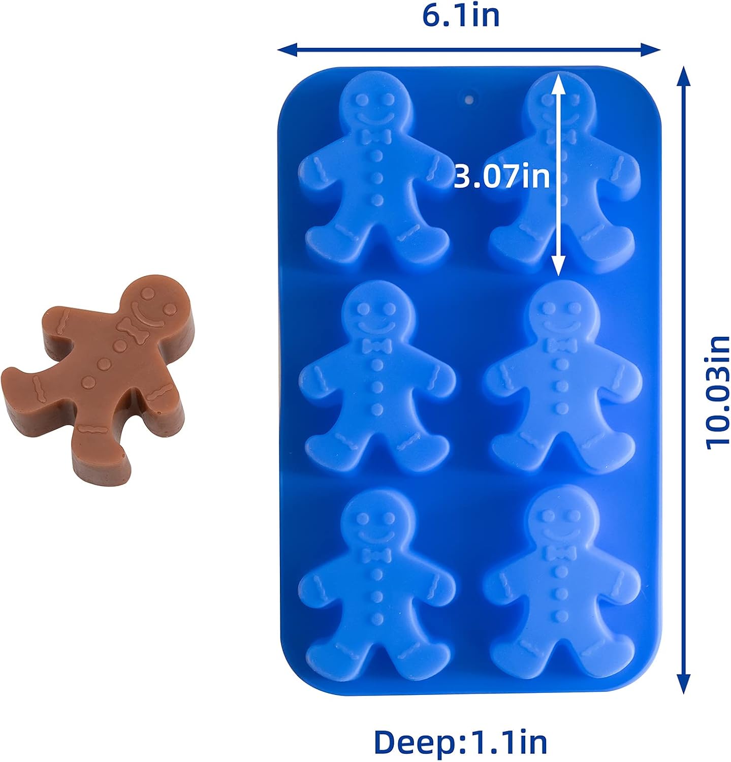 IHOMECOOKER 4PC Large Size Silicone Christmas Baking Mold Set Christmas Tree Snowflakes Snowman Cake Mold,bath bombs,Soap Mold Set