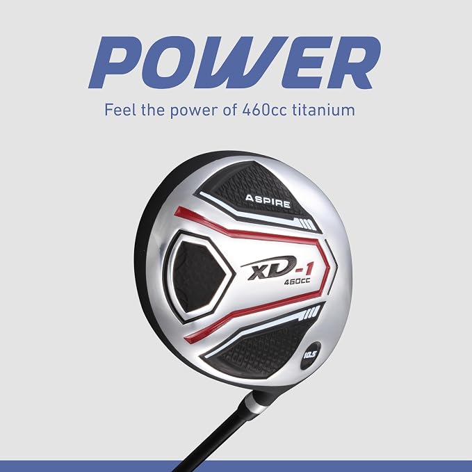 Aspire XD1 Senior Men’s 14-Piece Golf Set – 460cc Titanium Driver, 6-PW Irons - Image 4