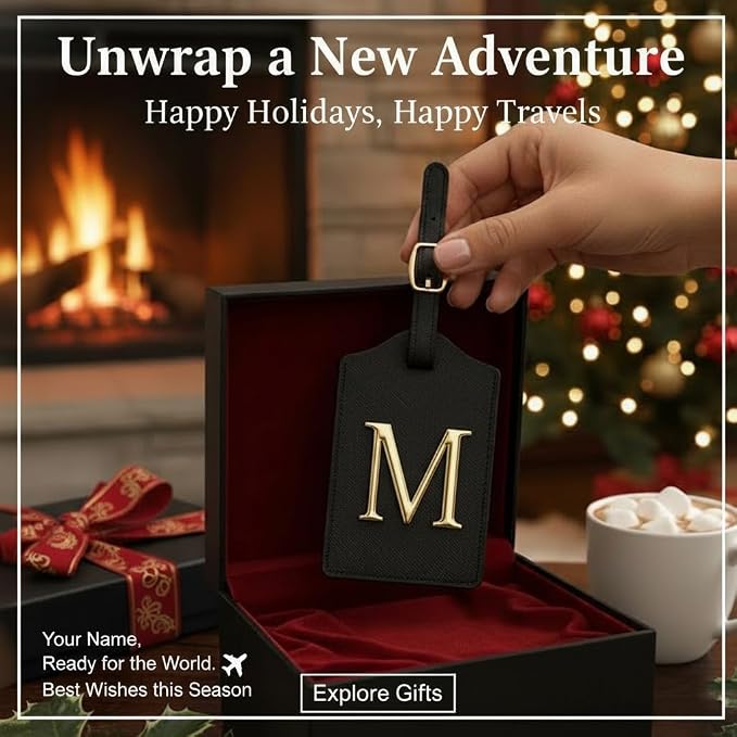Personalized Initial Letter Luggage Tag - Image 4