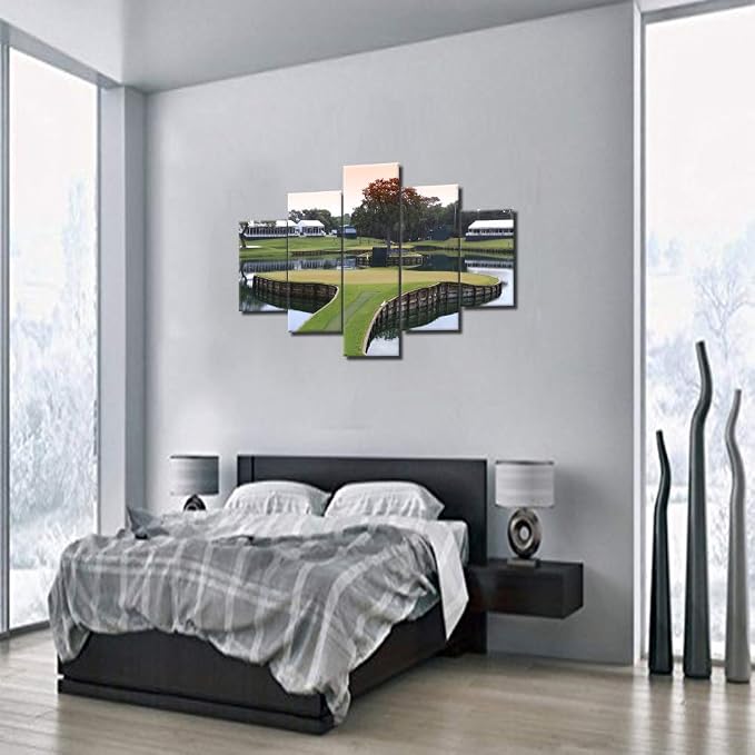 Golf Course Green Paintings for Living Room United State Golf Links Pictures 5 - Image 4